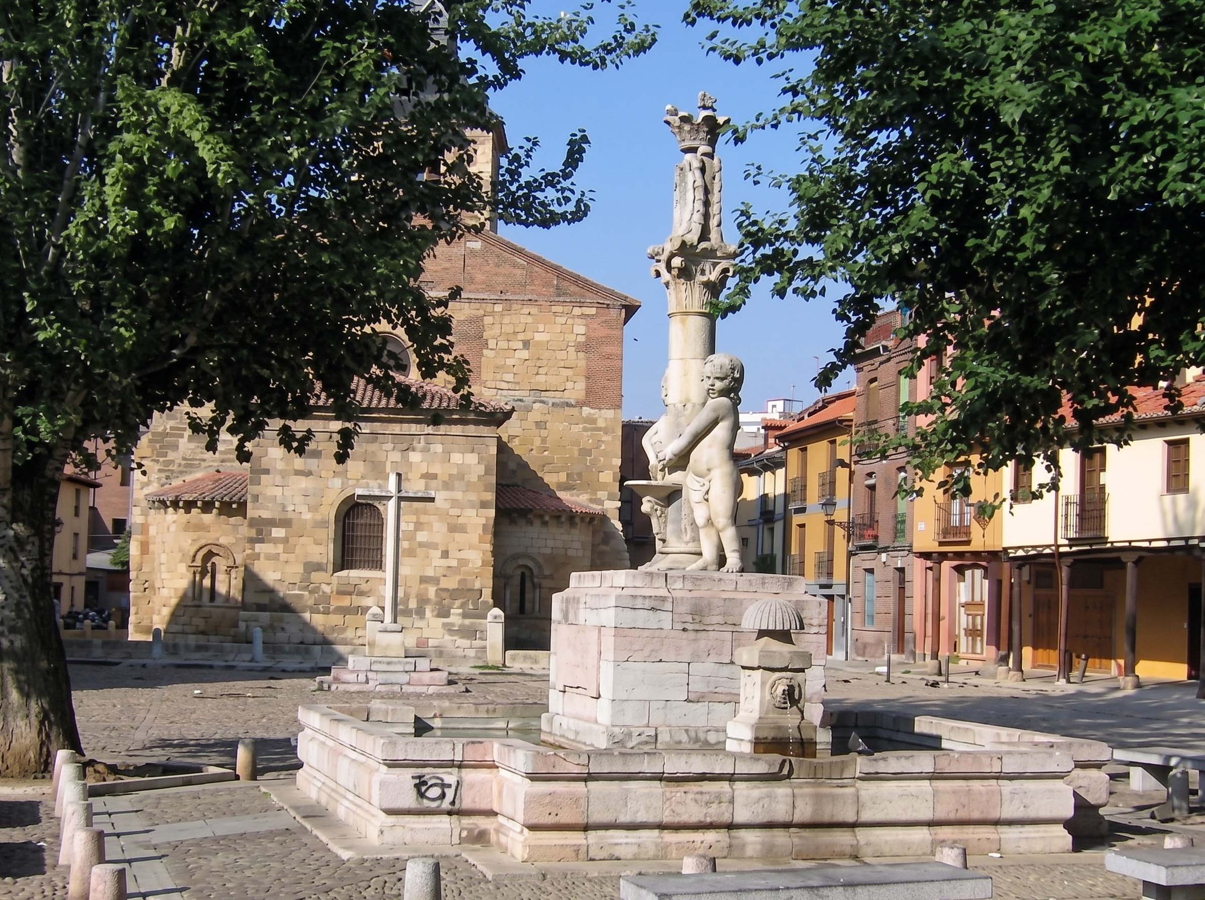 Fuente de la plaza del Grano en León