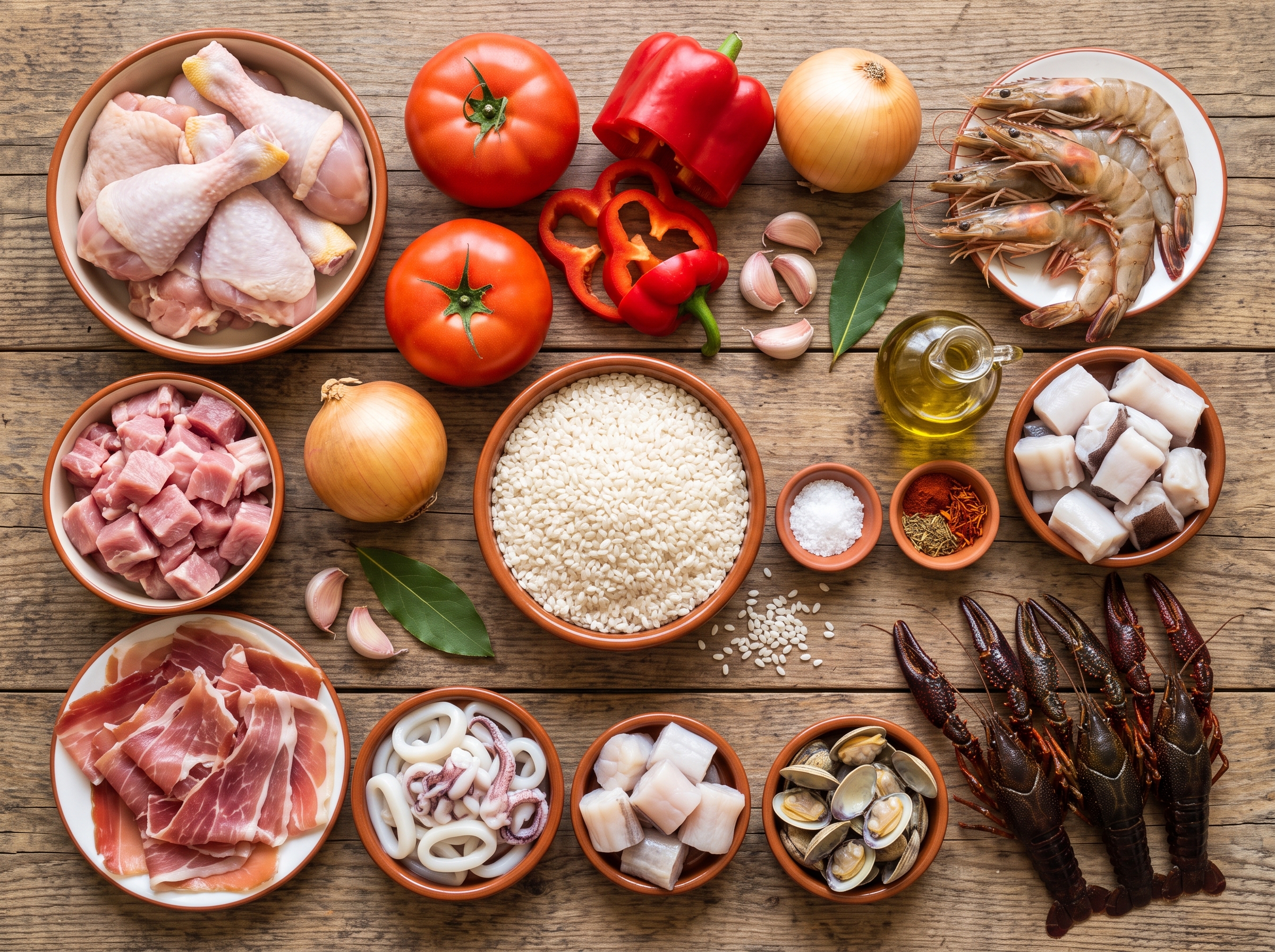 Ingredientes receta paella leonesa